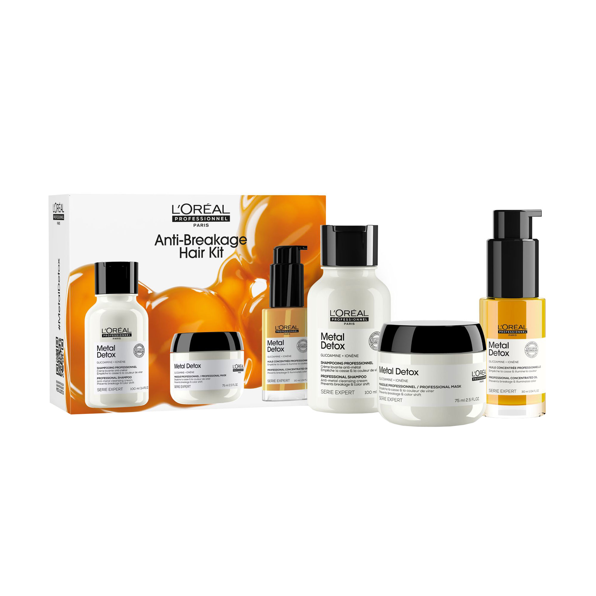 Набір для волосся L'Oreal Professionnel Serie Expert Metal Detox (шампунь, 100 мл + маска, 75 мл + олія, 30 мл)